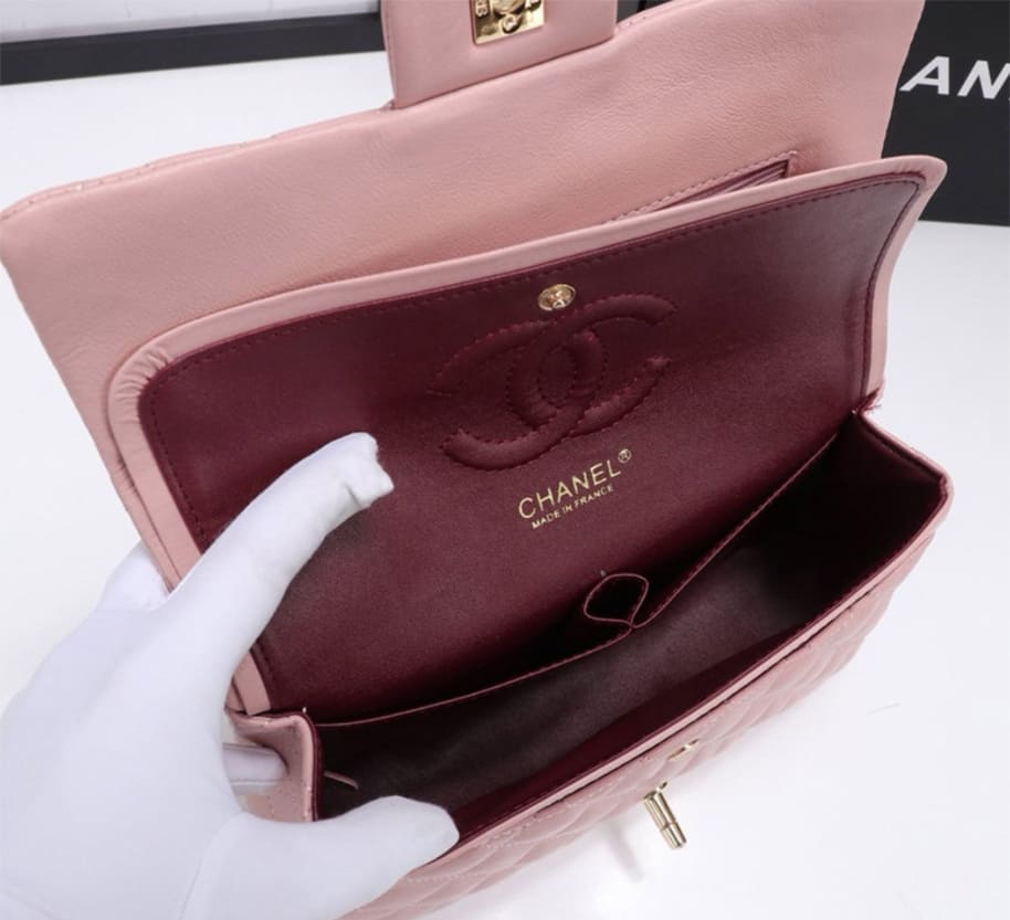 Chanel Pink Quilted Lambskin (5)