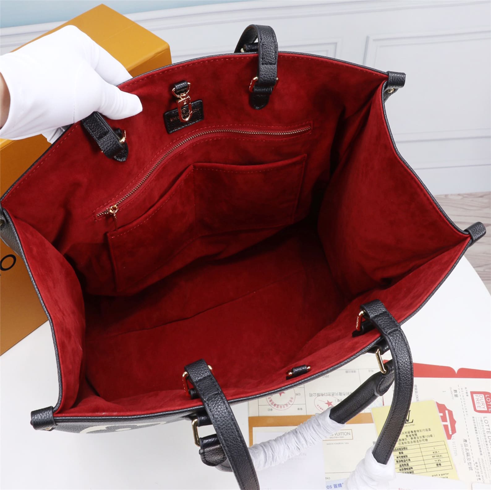 Lv Onthego MM Monogram Tote Bag M45495 (3)